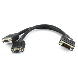15941-00 MATROX LFH60 MALE TO 2X VGA FEMALE 0.32M SPLITTER CABLE -